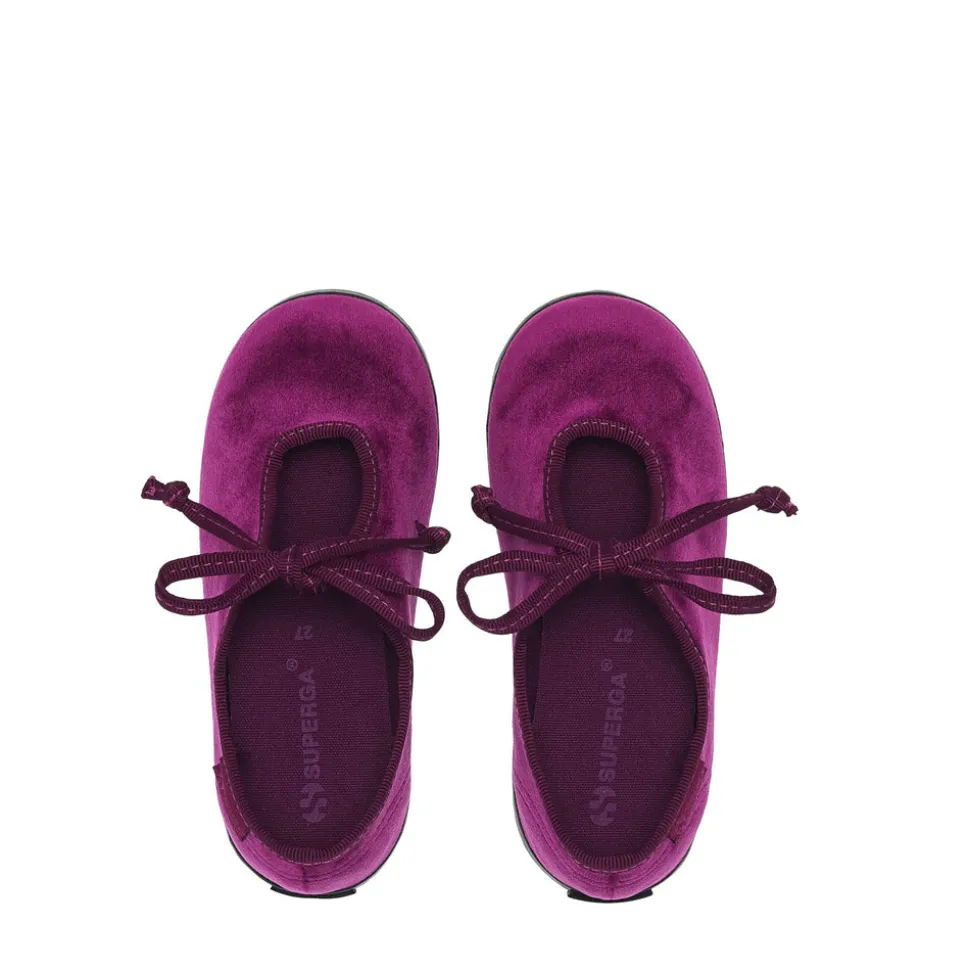 2442 KIDS VELVET BALLERINA LACE