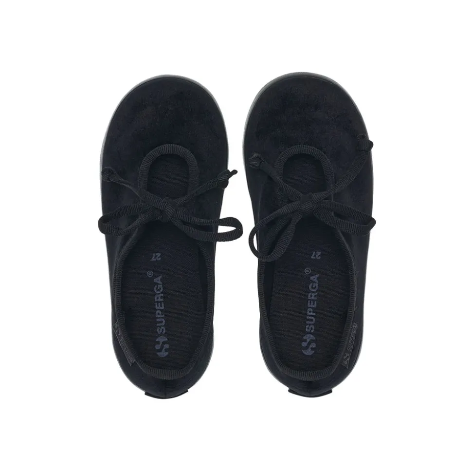 2442 KIDS VELVET BALLERINA LACE