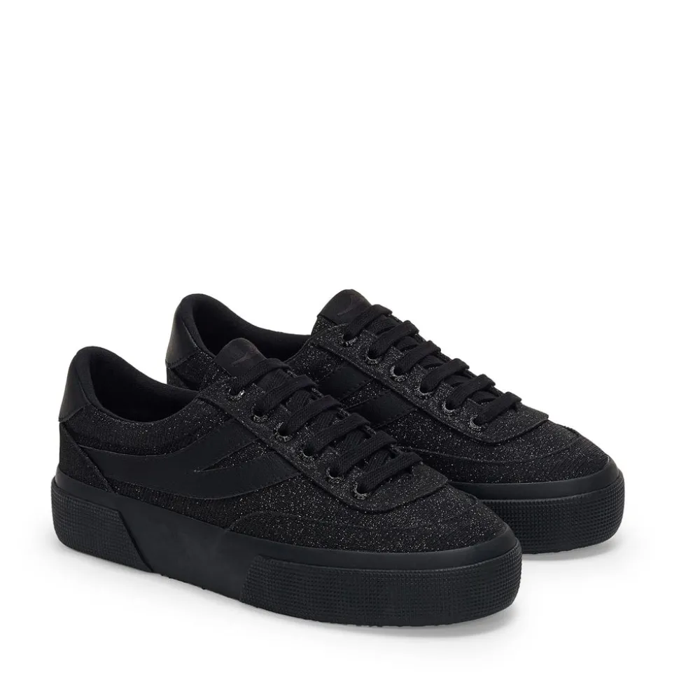 3740 PLATFORM JERSEY LAME BLOCKS LEGGERA